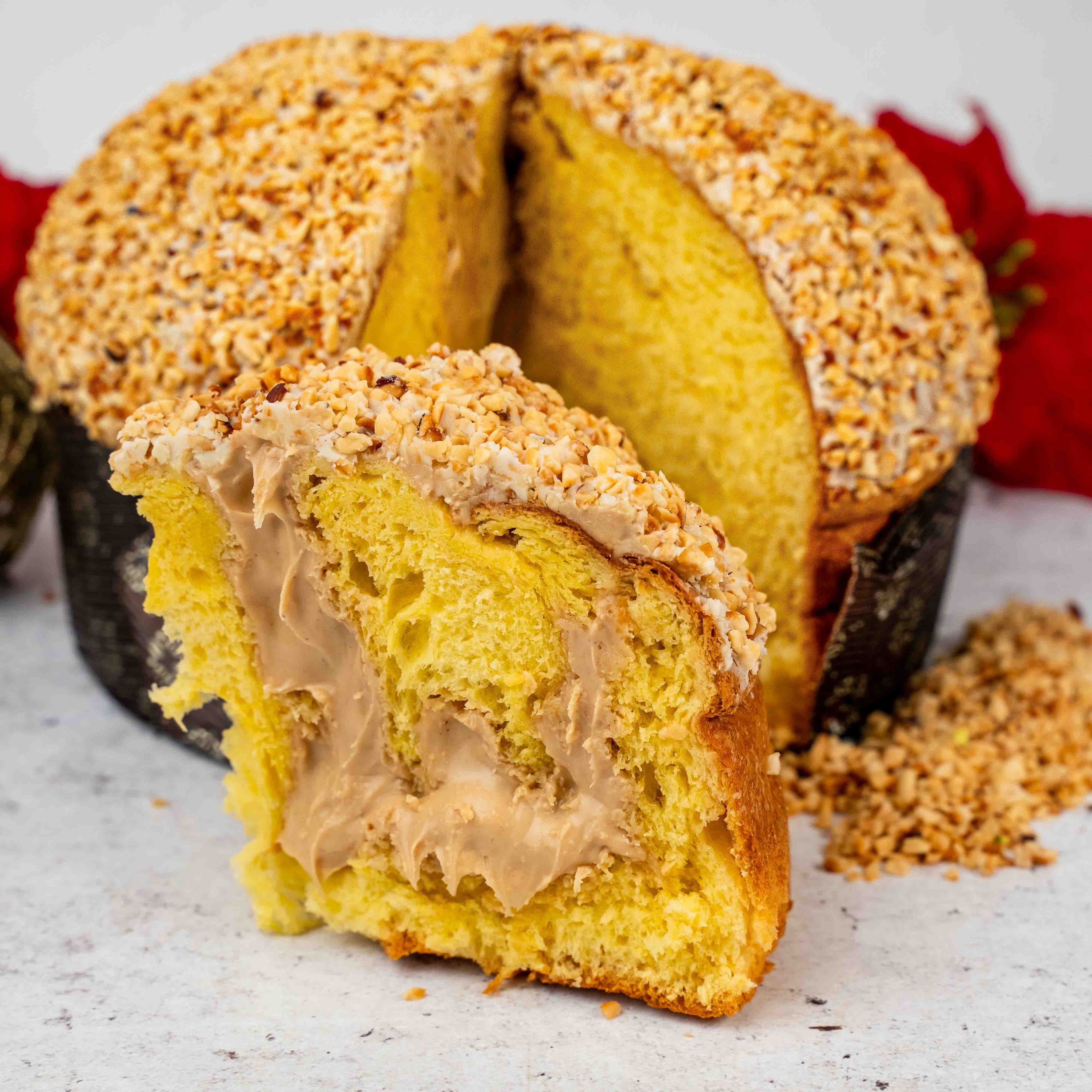 Panettone artigianale farcito alla nocciola 1,1kg