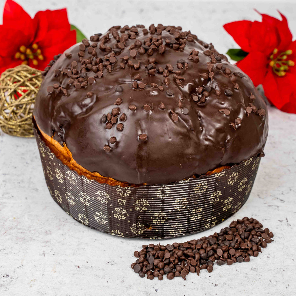 Panettone artigianale farcito al cioccolato fondente 1,1kg