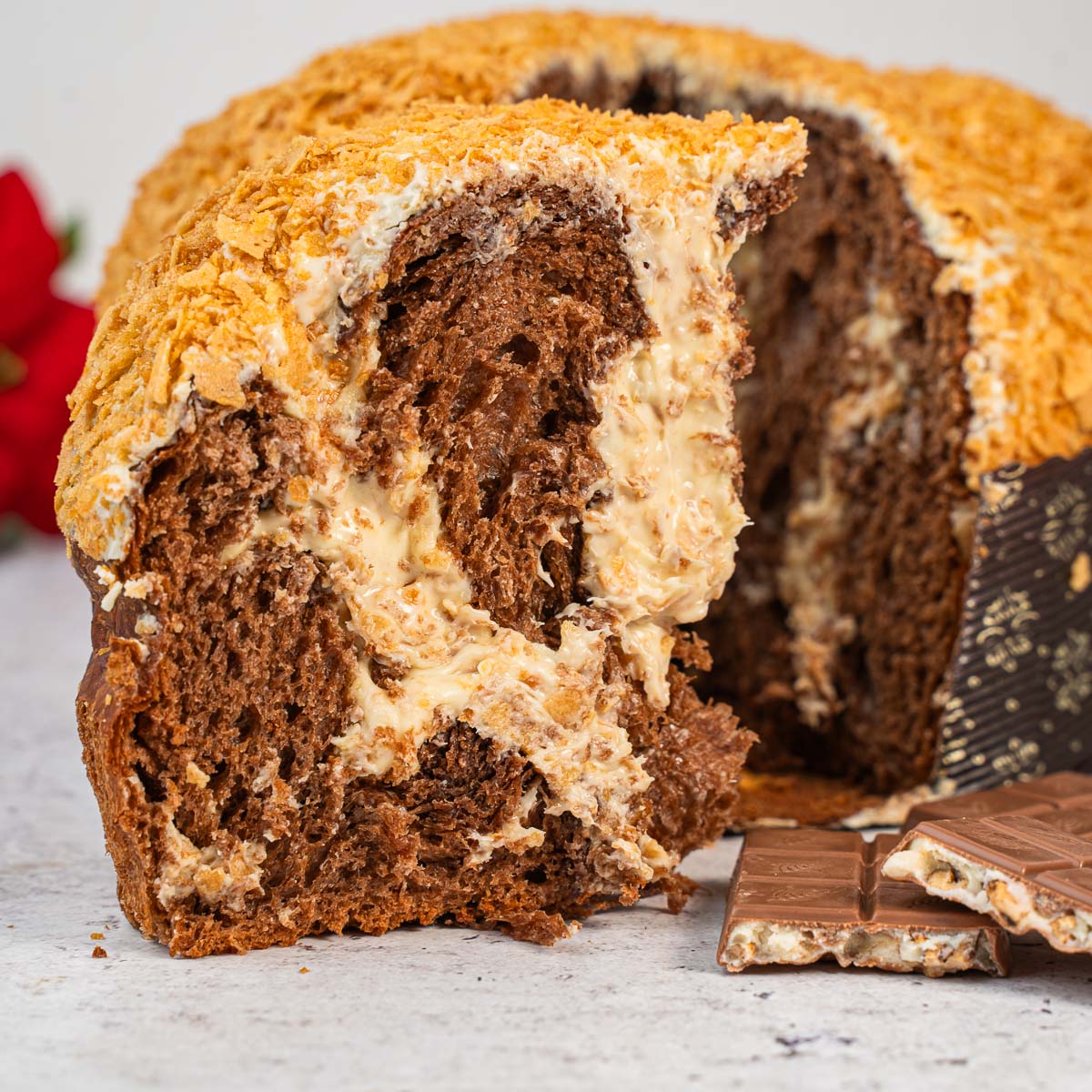 Panettone artigianale al cioccolato bianco e cereali ciokocereali